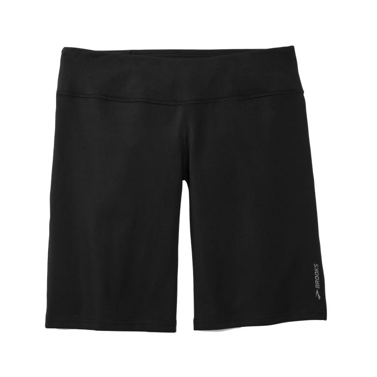 Brooks Womens Venture Bermuda Running Shorts - Black (016472-TNS)